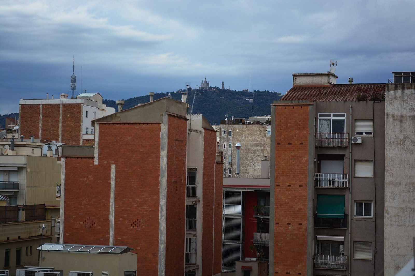 Barcelona skyline looking toward Tibidabo